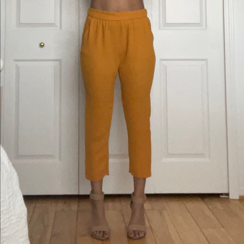 NWOT Zara Mustard Yellow Pants
